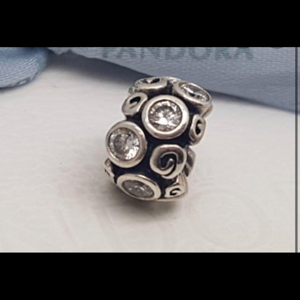 Authentic Pandora Clear Primrose Path Charm